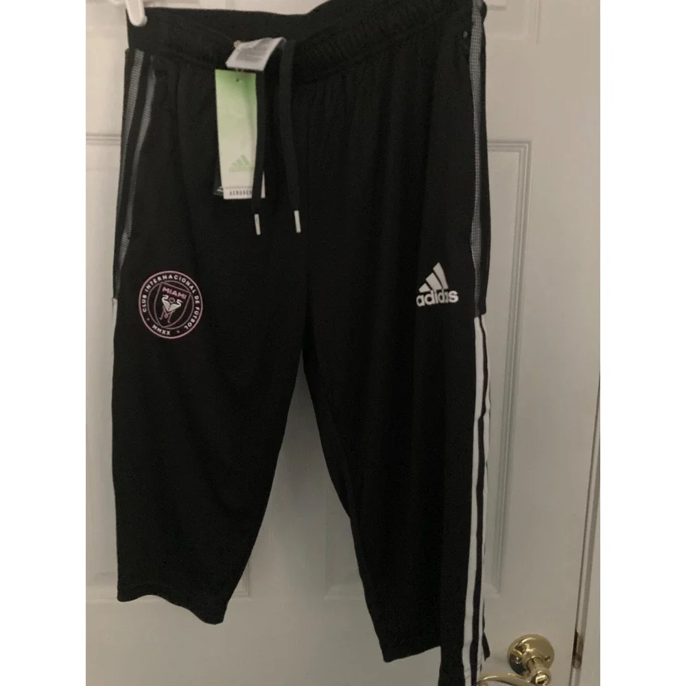 Mens Lg NWT Inter Miami CF adidas On-Field Training AEROREADY Half Pants - Black